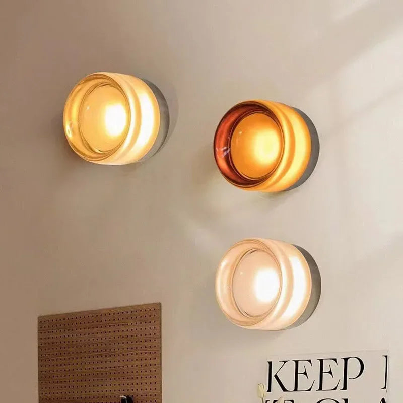 NovaLume Glass Wall Sconce Lamp By Lumenari Studio
