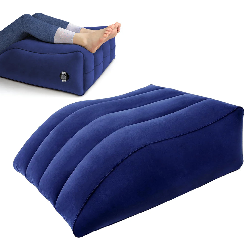 Almohada cuña inflable para elevación de piernas a 45 grados para mayor comodidad