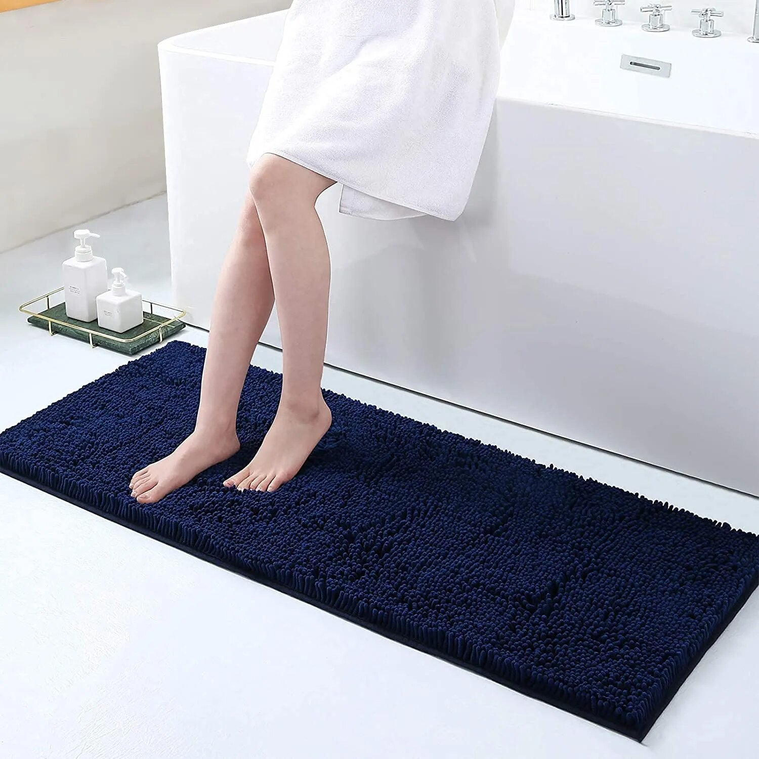 Tapis de bain épais absorbant NimbusStep avec grip antidérapant pour la sécurité