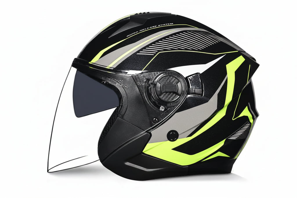 Versatile Half-Helmet with Dual-Lens System