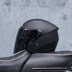 Lightweight 3/4 Motorcycle Helmet with Dual Visor