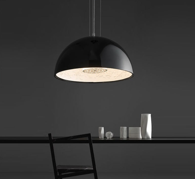 Solara Ember Dimmable LED Pendant Light In Mid Century Style For Dining Rooms