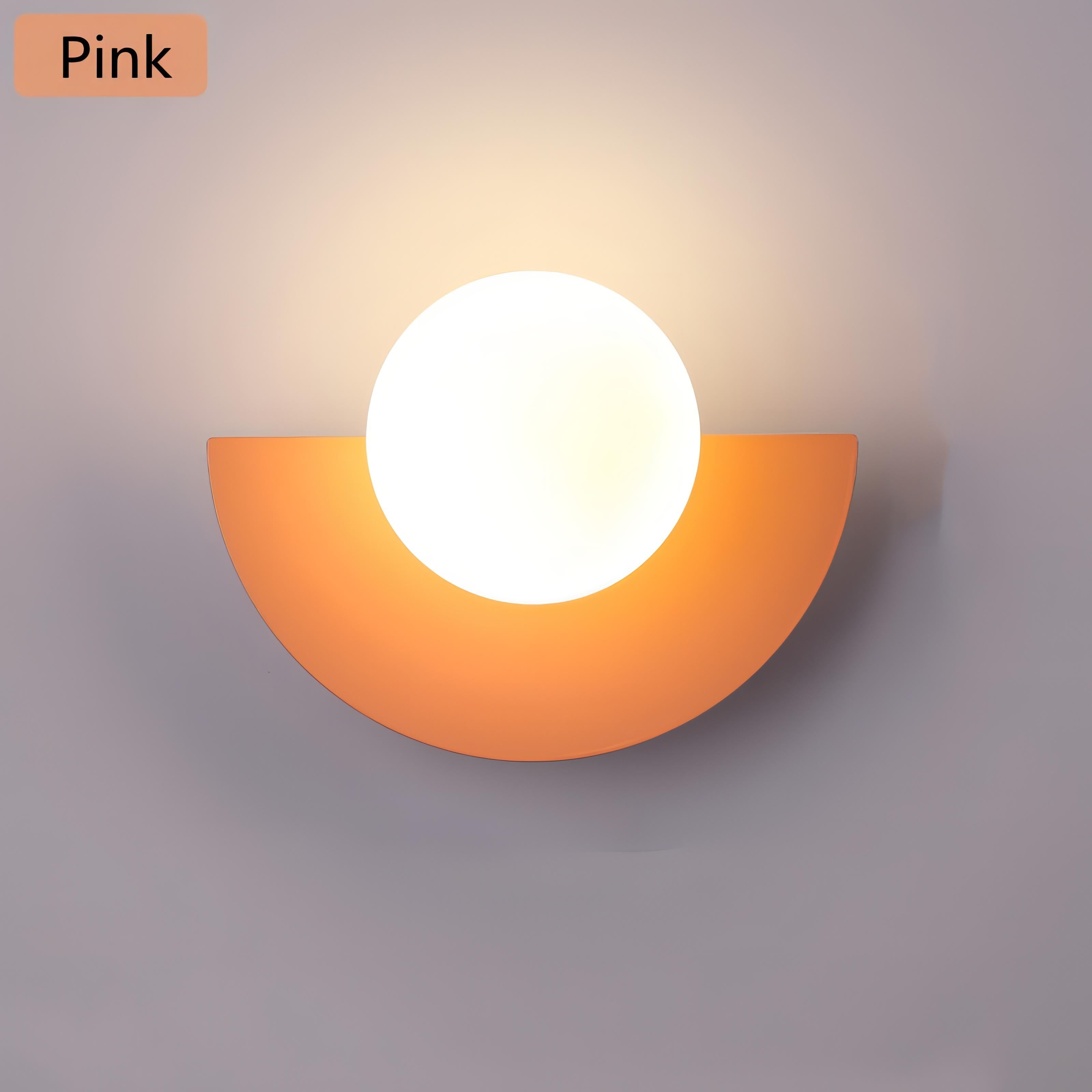 Aurelia Nordic Semicircle Wall Light For Living Areas With Soft Glow