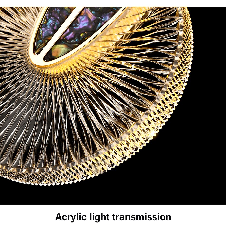 Aurelia Pendelleuchte mit LED-Kristall in Gold für Wohnbereiche