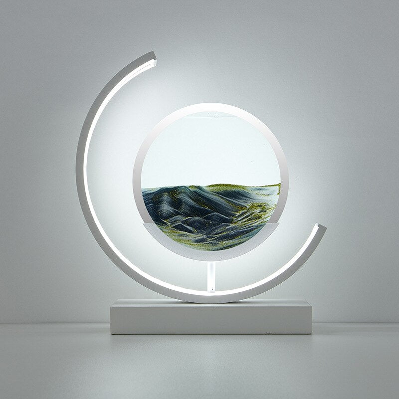 TerraGlow Sand Lamp Creates Tranquil Ambient Light Sculpture
