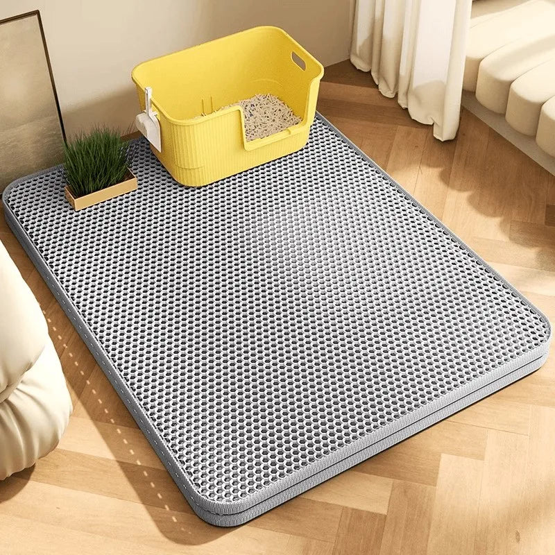 Tapete para Areia de Dupla Camada Ultra-Shield para Proteção de Piso Impermeável e Resistente para Animais de Estimação