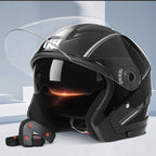 Modułowy kask motocyklowy z podnoszoną szczęką i podwójnymi wizjerami, certyfikowany DOT i ECE