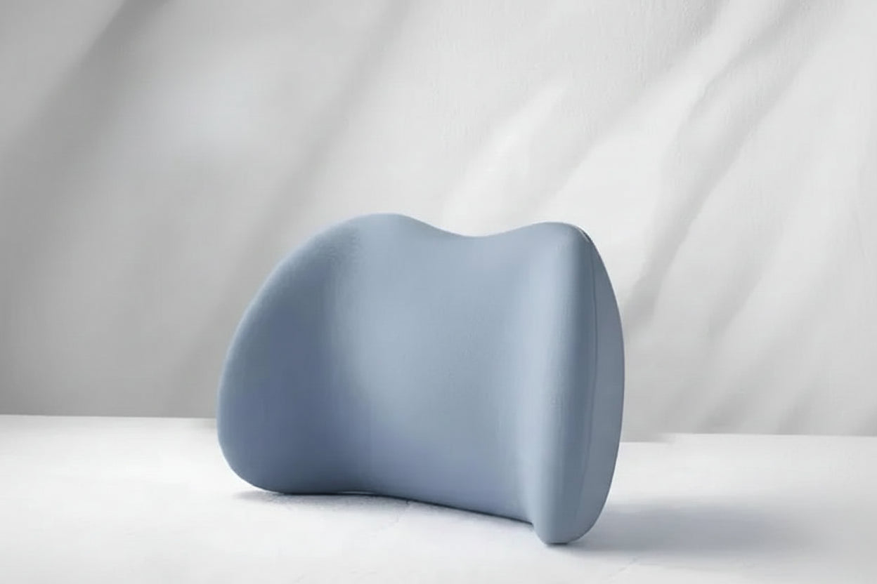 Ergonomisk minnesskumsländryggskudde för bilar, stolar och sängar med avtagbart överdrag