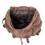 Zaino da viaggio Ridgeway con dettagli in pelle e tela resistente