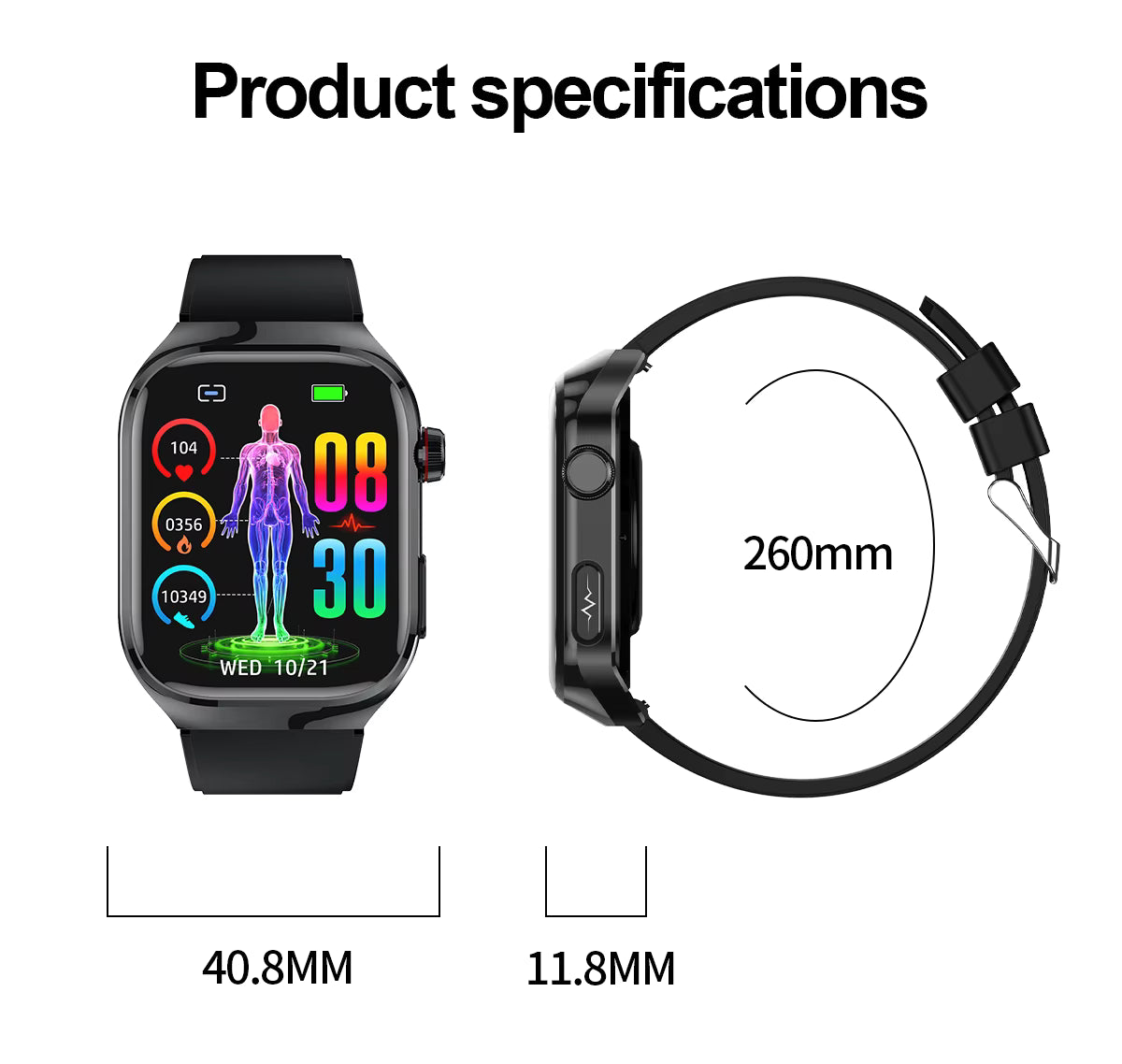 NexaPulse Smartwatch With Bluetooth Connectivity And All Day Activity Tracking