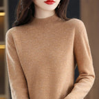 LioraWeave Slim Fit Merinoullstrikkegenser for kvinner 100 prosent ull