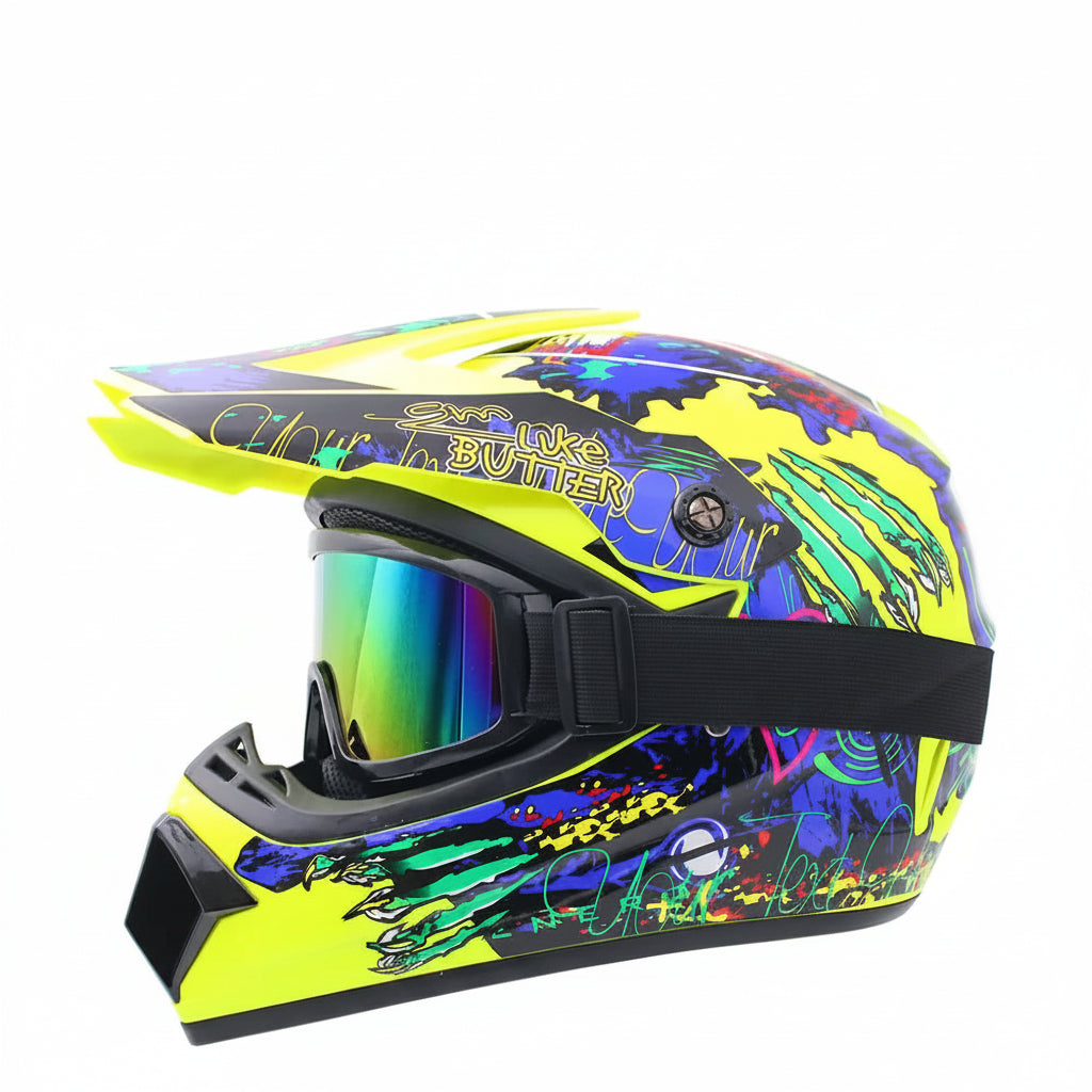 Full-Face Motocross Helmet with DOT & ECE Certification