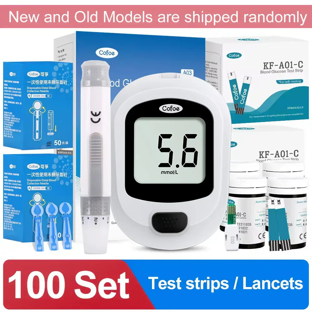GlucoNova Home Glucose Monitor Kit With Lancets And Strips