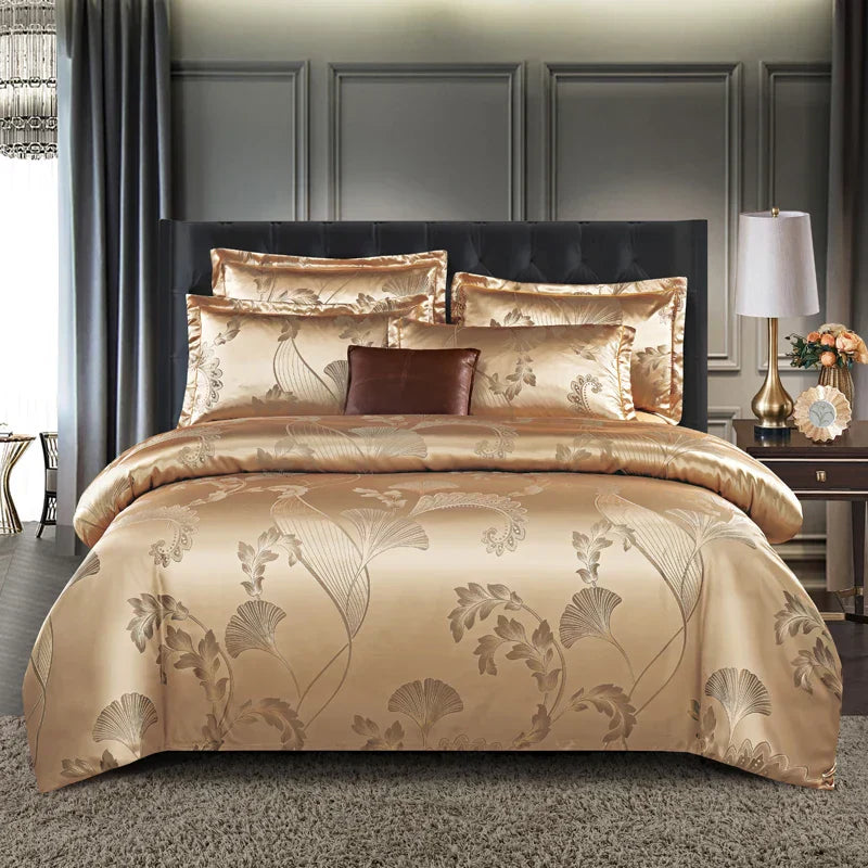 LunaCrest Duvet Cover In Jacquard Fabric For Bedrooms