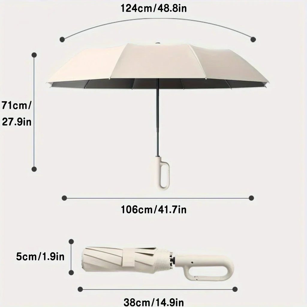 NimbusGuard kompakt paraply med solskydd UPF50 plus-beläggning