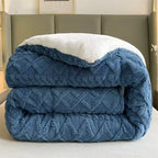 Cozy NylaWeave Weighted Blanket With Lamb Cashmere For Winter Comfort