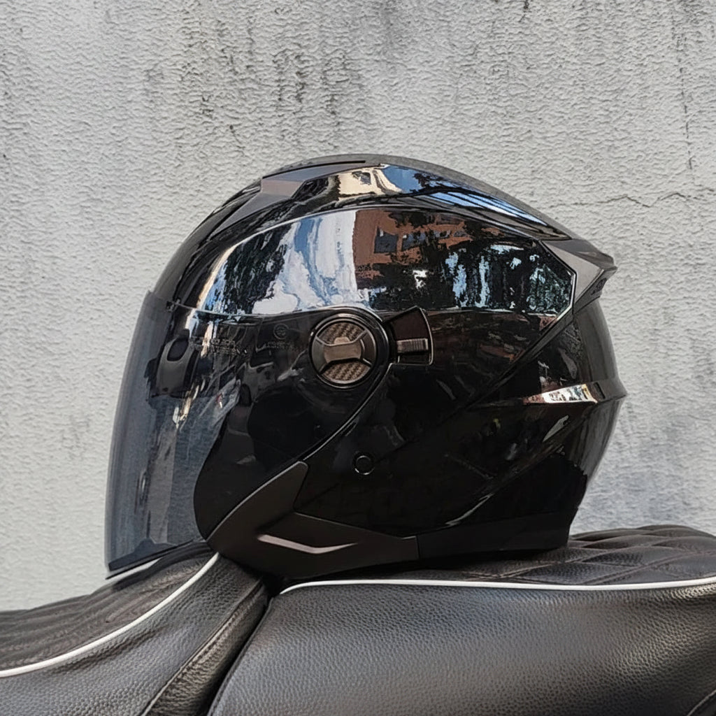 Versatile Half-Helmet with Dual-Lens System