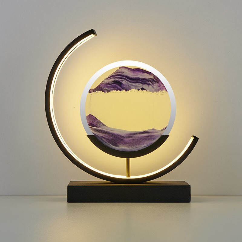 TerraGlow Sand Lamp Creates Tranquil Ambient Light Sculpture