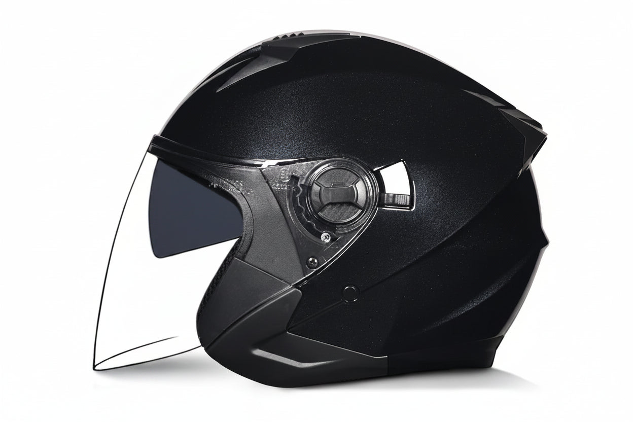 Versatile Half-Helmet with Dual-Lens System