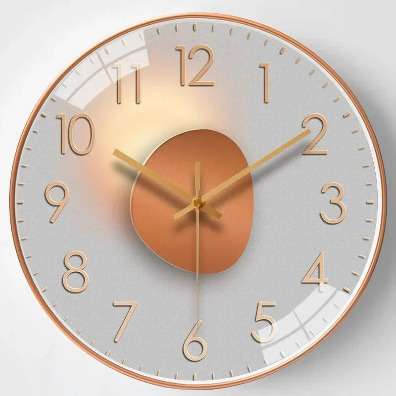 Avelon Silent Wall Clock In Classic Style For Bedroom And Office