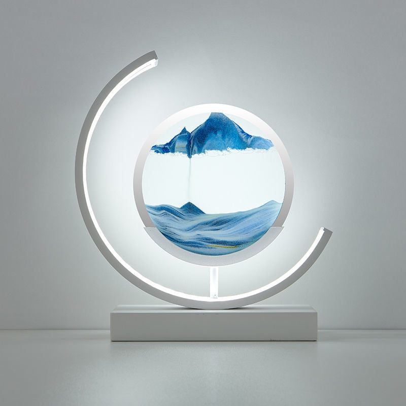 TerraGlow Sand Lamp Creates Tranquil Ambient Light Sculpture