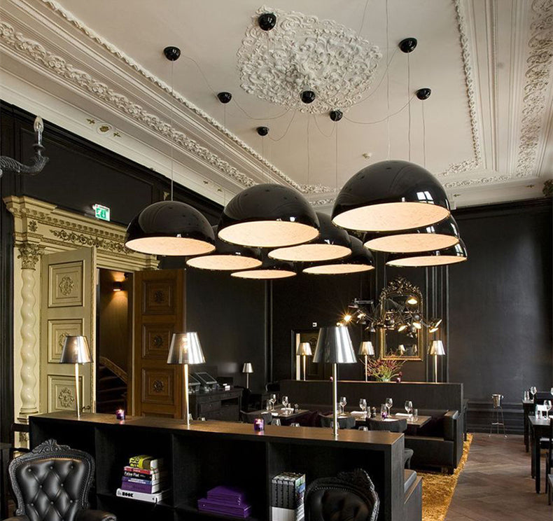 Solara Ember Dimmable LED Pendant Light In Mid Century Style For Dining Rooms