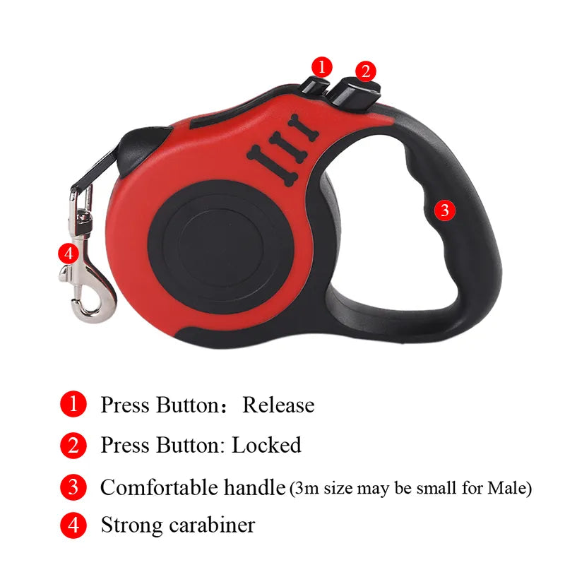 PawEase Retractable Leash For Small Pets And Puppies