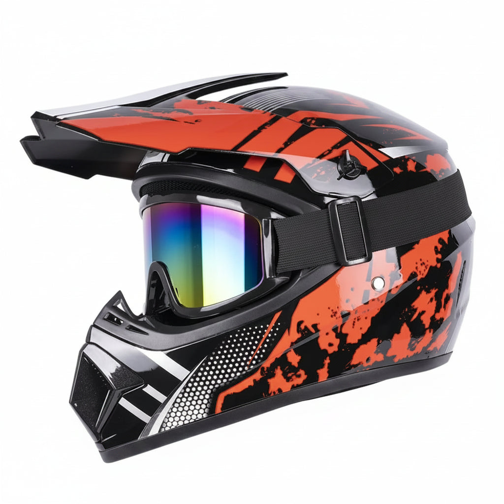 Full-Face Motocross Helmet with DOT & ECE Certification