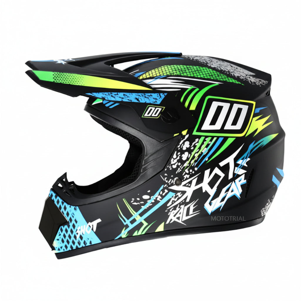 Full-Face Motocross Helmet with DOT & ECE Certification