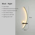 Lampu Dinding Logam Bergaris AstraGlow Dengan Kemasan Emas Hitam Untuk Penggunaan Dalam Dan Luar Rumah