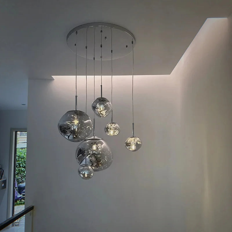 NovaLume Lava Glow LED Sarkıt Lamba Modern Oturma Odaları İçin
