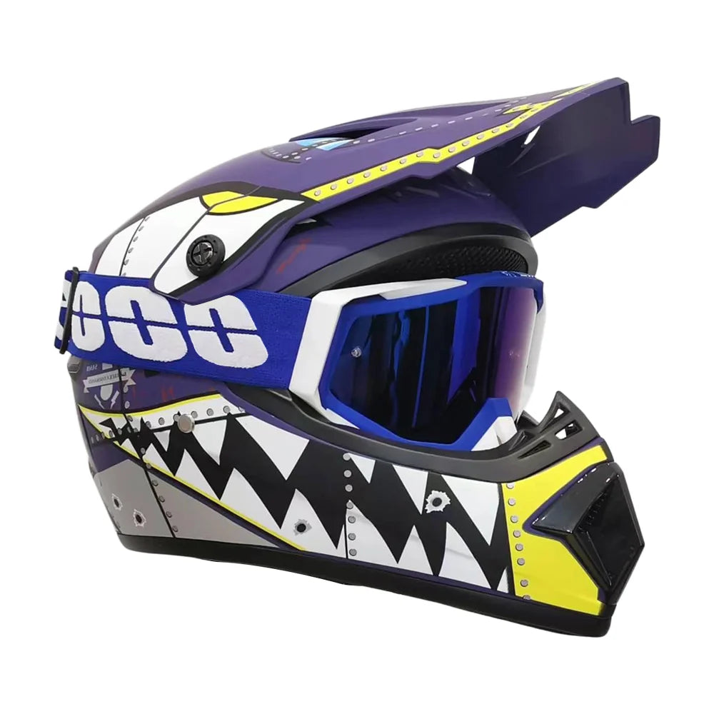 Kids Motocross Helmet with Goggles