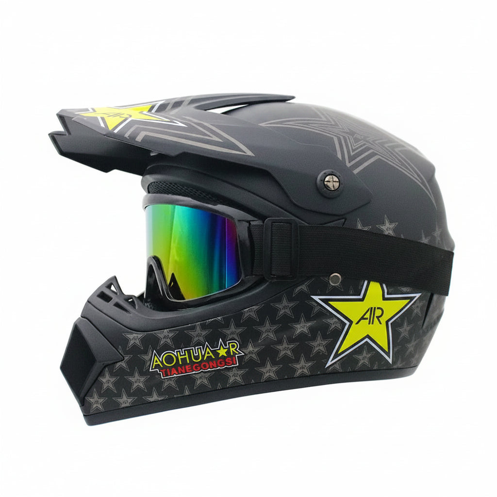 Full-Face Motocross Helmet with DOT & ECE Certification