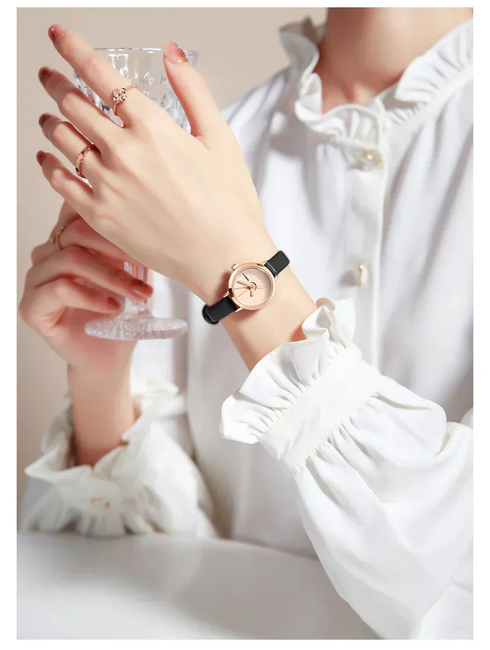 Timeless Mini Leather Watch For Women With Vintage Charm