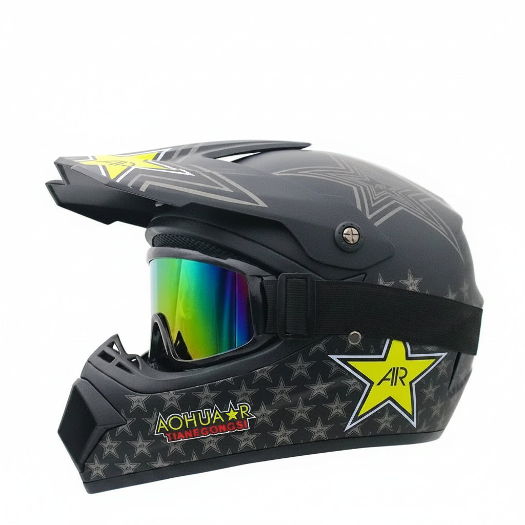 Full-Face Motocross Helmet with DOT & ECE Certification