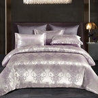 LunaCrest Duvet Cover In Jacquard Fabric For Bedrooms
