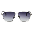Cermin Mata Hitam Terpolarisasi UV400 LyraForge Gaya Aviator Titanium