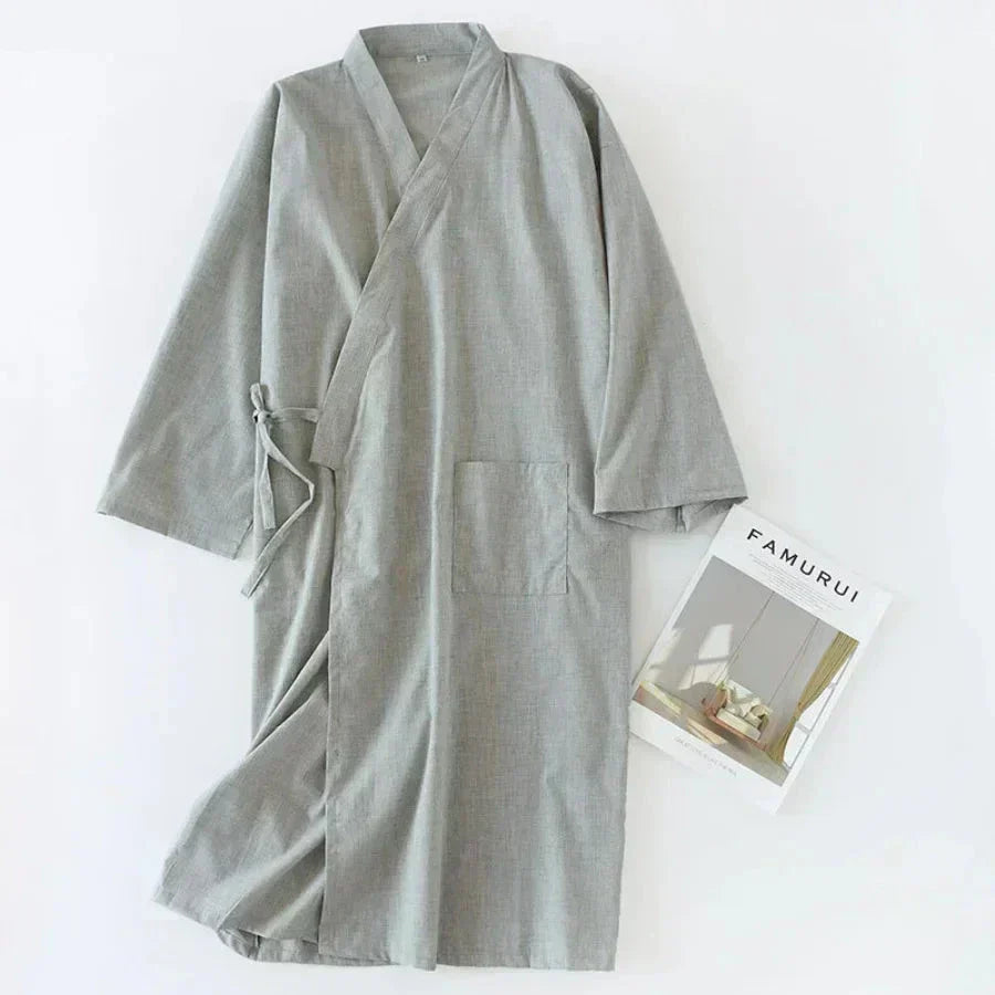 Nadirloft Baumwoll-Kimono-Nachthemd für Herren, Ausgabe 2024