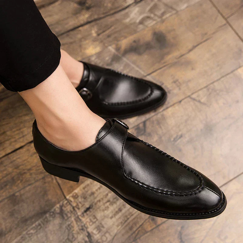 NovaCrest Men's Premium Leather Loafers Designer Footwear