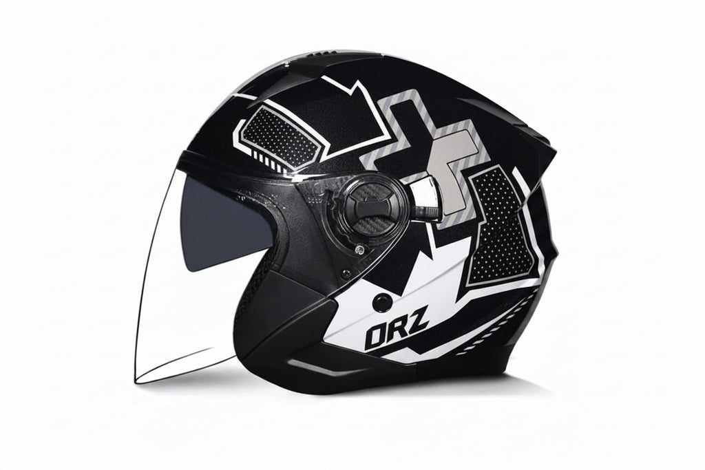 Versatile Half-Helmet with Dual-Lens System