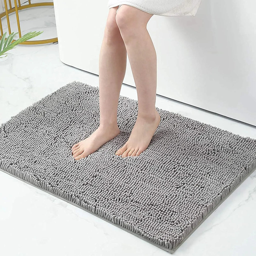 AquaNest Thick Absorbent Bath Mat With Secure Backing For Bathrooms
