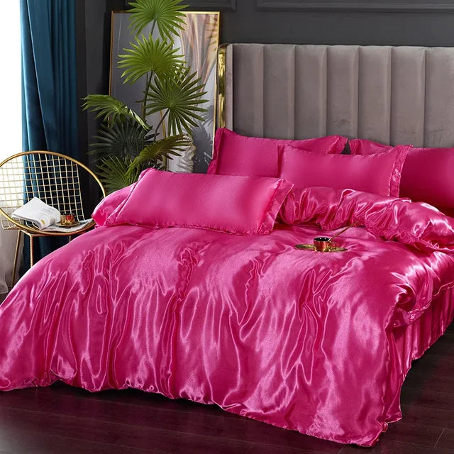 Ensemble de literie de luxe en satin Aurielle pour des nuits reposantes