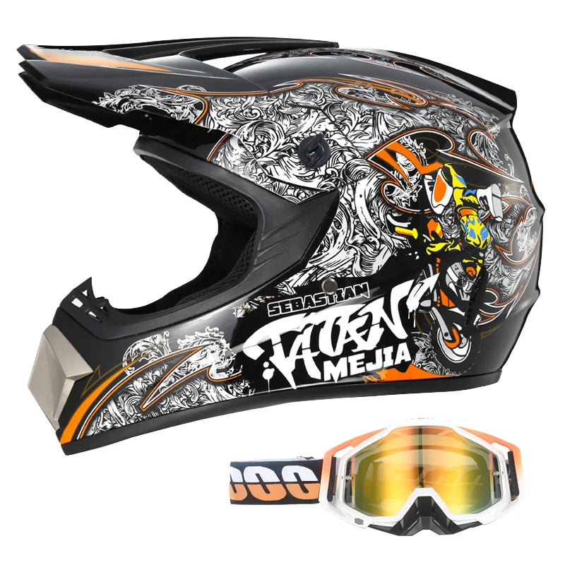 Kids Motocross Helmet with Goggles