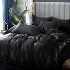 Ensemble de literie de luxe en satin Aurielle pour des nuits reposantes