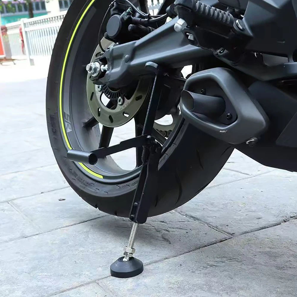 調節可能な高さと自己ロック機能付きユニバーサルバイクホイールスタンド