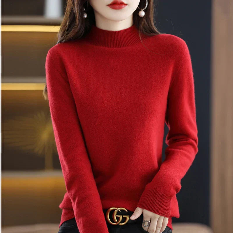 Astra Pure Wool Women's Sweater For Fall And Winter Warmth