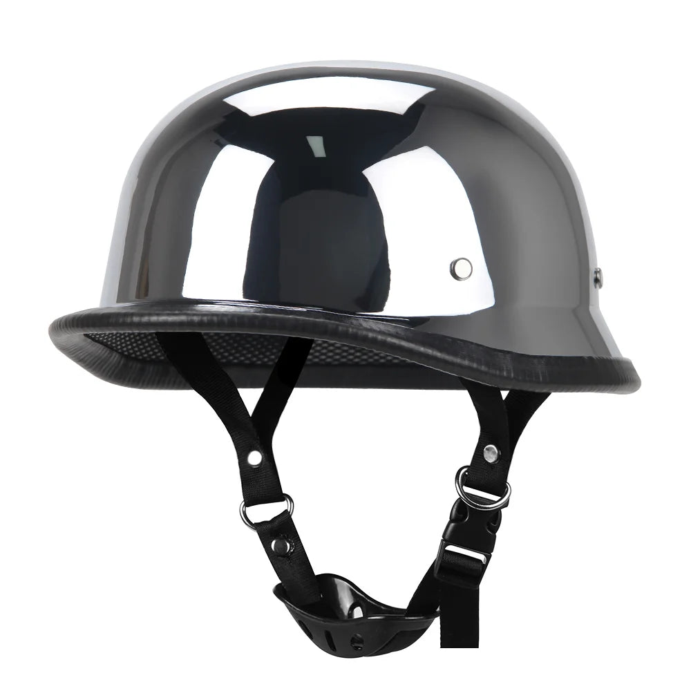 Vintage Half Helmet With German Design, ABS Shell And DOT ECE Certification