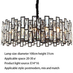 Candeeiro de Cristal Kylar com Elementos LED Coleção Arden