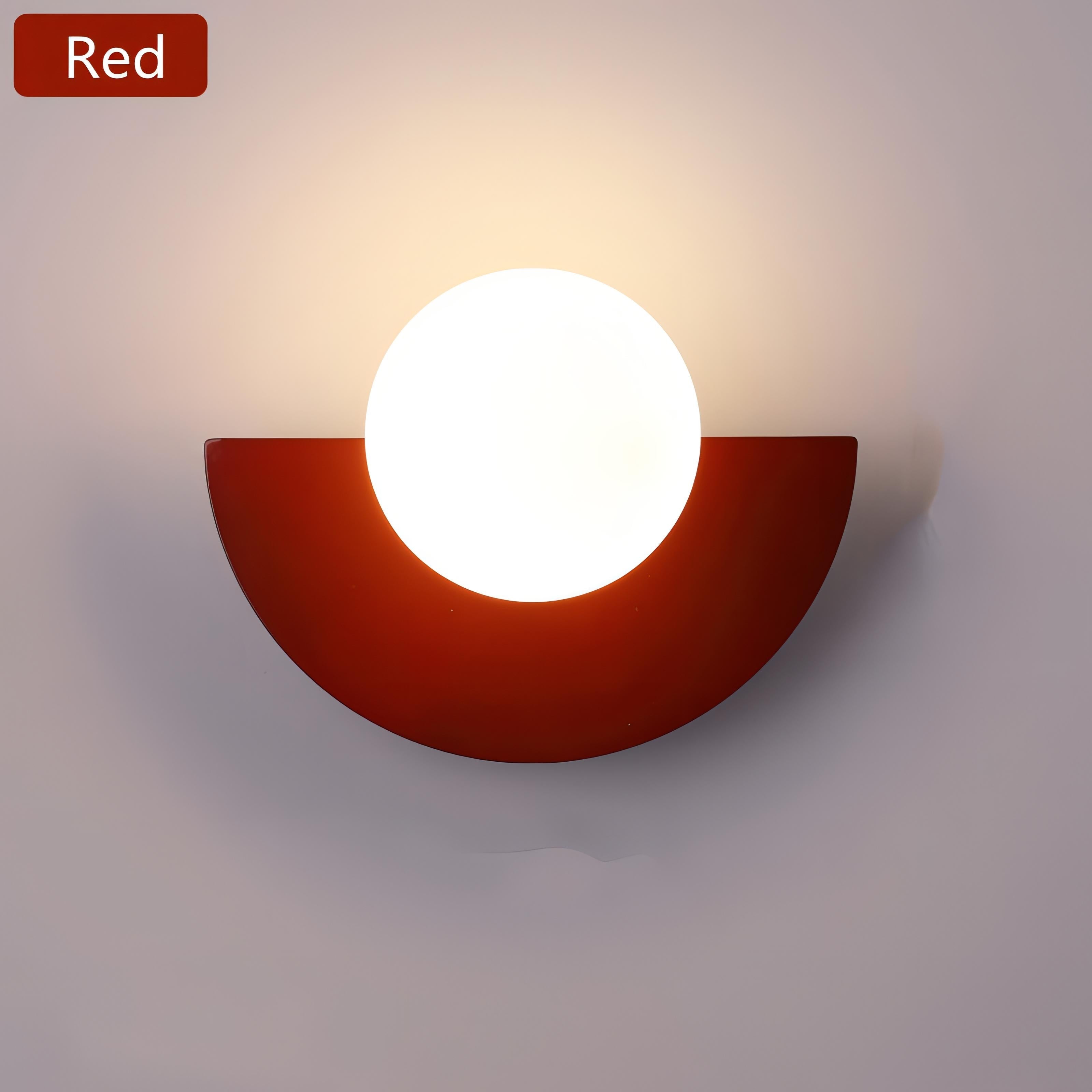 Aurelia Nordic Semicircle Wall Light For Living Areas With Soft Glow