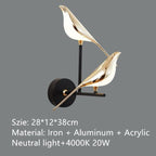 Gilded Hummingbird Wall Fixture With Gold Finish On Iron